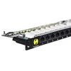 NETRACK 104-10 patch panel 19inch 24-jungtys kat. 5e UTP 0 5U su lentyna