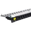 NETRACK 104-11 patch panel 19inch 24-jungtys kat. 6 UTP 0 5U su lentyna