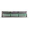 NETRACK 104-12 patch panel 19inch 24-jungtys kat. 5e FTP 0 5U su lentyna