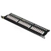 NETRACK 104-10 patch panel 19inch 24-jungtys kat. 5e UTP 0 5U su lentyna