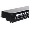 NETRACK 104-07 patch panel 19inch 24-jungtys kat. 6 FTP su lentyna