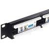 NETRACK 104-06 Netrack patch panel 19 24-jungtys kat. 6 UTP, su lentyna