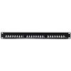 NETRACK 104-08 patch panel 19inch 24-jungtys kat. 6 UTP su lentyna