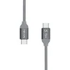 USB kabelis Nevox USB-C - USB-C 1 m Pilkas (NX-1653)
