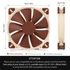 Noctua NF-A20 FLX Kompiuterio dėklas Fan 20 cm rusvai gelsvas, Brown