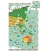 Djeco Dėlionė + brošiūra - Pasaulio gyvūnai (100 detalių) ( DJ07420 )