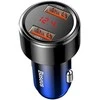 Dėklas Baseus Automobilinis įkroviklis 2xUSB QC 3.0 45W - Raudona / Mėlyna