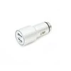 Omega automobilinis įkroviklis 2xUSB 2100mA Metalas, sidabras (43344)