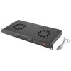 LANBERG AK-1502-B 19 ventiliatoriaus blokas / ventiliacijos skydelis su LCD 2 ventiliatoriais + 230 V termostatu
