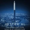Automatinis tušinukas Parker Jotter XL Matte Juodas CT Medium Mėlyna