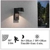 Paulmann Sieninis šviestuvas fasadinis šviestuvas PIR sensor 230V Wandl Cape 5W Juodas