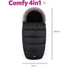 Petite&amp;Mars Comfy 4in1 - žieminė kojytė vežimėliui | Amžinai Juodas