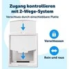 PetSafe Staywell durelės dviejų padėčių iki 18kg šunims baltos
