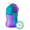 Philips AVENT 9+ mėn. puodelis su šiaudeliu 200 ml, violetinis