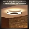 Lubinis šviestuvas Philips Hue Be baltos atmosferos išmanusis lubų šviestuvas, juodas