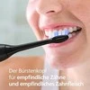 6 dalių šepetėlių galvučių pakuotė Philips Sonicare Sensitive HX6056/88, juodos spalvos