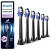 6 dalių šepetėlių galvučių pakuotė Philips Sonicare Sensitive HX6056/88, juodos spalvos