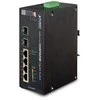 Šakotuvas Planet IP30 6 prievadų gigabitų jungiklis su 4 prievadų 802.3AT POE+ ir 2 prievadų 100/1000X SFP (nuo -40 iki 75 C)