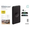 Platinet maitinimo blokas 10000mAh 2xUSB Wireless QI, juodas (44572)
