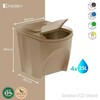 Prosperplast KEDEN SORTIBOX ŠIUČIŲ DĖŽĖS 25L RINKINYS 4 - ANTRACITO EKO MEDIENA