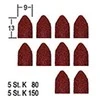 Šlifavimo ritinėliai Ø9mm(10vnt.) PROXXON