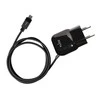 PURO Mini kelioninis įkroviklis - Portable laidinis įkroviklis su Micro USB Cable juodos spalvos