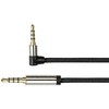 Kabelis PYTHON Jack 3.5mm - Jack 3.5mm 0.5m juoda (GC-M0231)