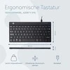 R Go Tools COMPACT BREAK Klaviatūra AZERTY - FR Juodas su laidu
