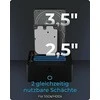 Icy Box „RaidSonic ICYBOX IB-1232CL-U3 2Bay“ prijungimo / klonavimo stotis, skirta 2,5 colio ir 3,5 colio HDD „Sata USB 3.2 Gen 1“