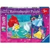 Ravensburger Dėlionė 3x49 vnt. - Disney princesių vakaras