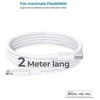 Kabelis USB Realpower USB-C - Lightning 2 m Baltas (385242)