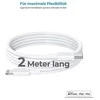 Kabelis USB Realpower USB-C - Lightning 2 m Baltas (385242)