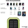 Powerbank Realpower RealPower Powerbank PB-10000 Solar juodas 10.000mAh