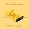 Powerbank Realpower PB-20000 20000mAh Geltonas