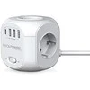 RealPower lizdo kubas PowerBox 431 + 3xUSB-A / 1xUSB-C