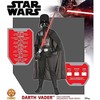 Disney Karnavalinis kostiumas Star Wars Star Wars Darth Vader kostiumas juodas maskuoklis 122-128 cm (7-8 metai)