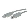 S-Conn Verschiedene Helos USB 2.0 jungties kabelis serija A iki B, 5 m, pilkas