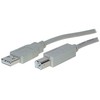 S-Conn Verschiedene Helos USB 2.0 jungties kabelis serija A iki B, 5 m, pilkas
