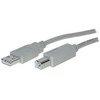 S-Conn Verschiedene Helos USB 2.0 jungties kabelis serija A iki B, 5 m, pilkas