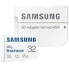Atminties kortelė SAMSUNG PRO Endurance Micro SD Class10 32GB su R100/W30 adapteriu, veikimo laikas 17520 valandų