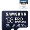 Atminties kortelė  Samsung MicroSD kortelė su kortelių skaitytuvu PRO Ultimate 128 GB Micro SDXC atminties kortelė Flash atminties klasė U3, V30, A2