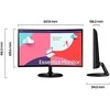 Samsung S36C kompiuterio monitorius 61 cm (24″) 1920 x 1080 pikseliai „Full HD“ LCD Juoda
