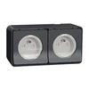 Schneider Electric Mureva Style Socket 2P+PE dvigubas antracitas MUR36028