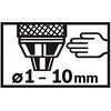 Bosch Greitos fiks.gręžimo patr 1/4-6-K, 1,0-10,0 mm