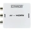 Adapteris AV Schwaiger Schwaiger 3 x CINCH lizdas -> 1 x HDMI lizdas, Full HD 1080p