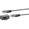 Schwaiger Steckeradapter TAE-F/RJ45 3m Juodas