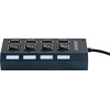 HUB USB Schwaiger Schwaiger USB Hub 4-fach 2.0A Buchse Passiv juodas