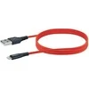 USB kabelis Schwaiger USB-A - Žaibas 1.2 m Raudona (LPRO410501)