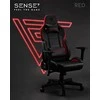 Žaidimų kėdė Sense7 Sentinel Gaming Chair, Juoda-raudona