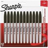 Sharpie - Permanentinis žymeklis, plonas, juodas, 12 lizdinių plokštelių (1996111)